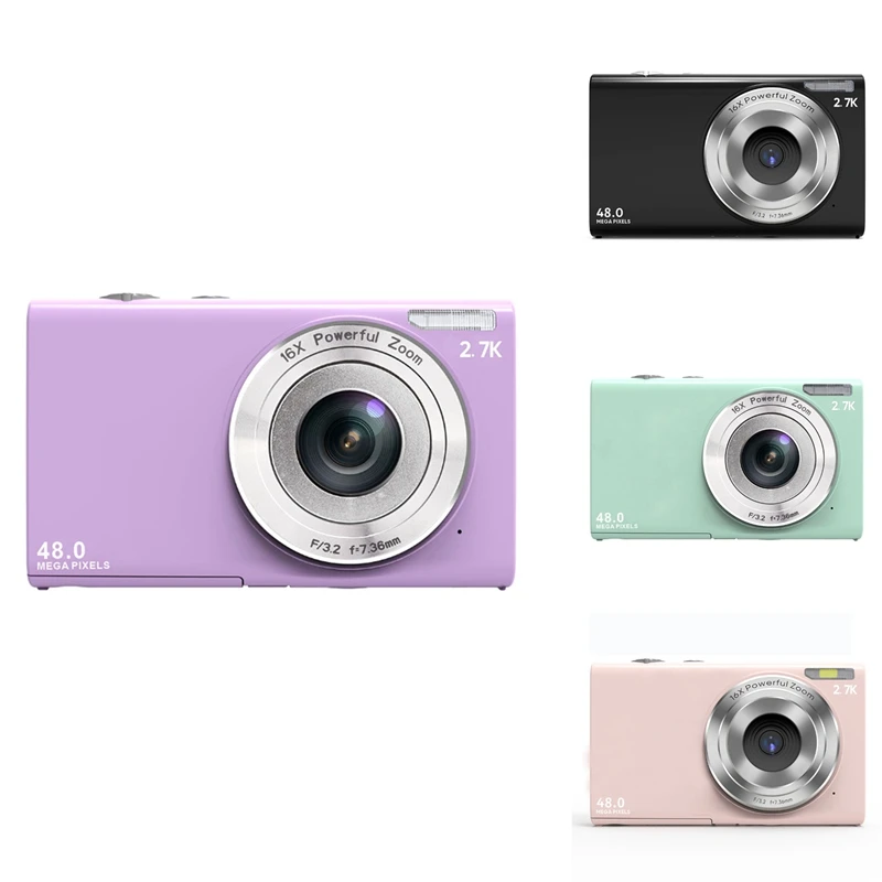 2.88 Inch Vlogging 48Mega 48Mp Hd Digital Camera With 16X Digital Zoom Student Children's Photo Camera
2.88 Inch Vlogging 48Mega 48Mp Hd Digital Camera With 16X Digital Zoom Student Children's Photo Camera