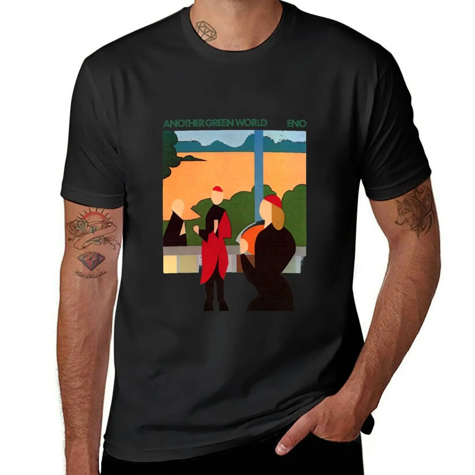 Brian Eno Another Green World High Quality T-Shirt customs customizeds plain black t shirts men
Brian Eno Another Green World High Quality T-Shirt customs customizeds plain black t shirts men