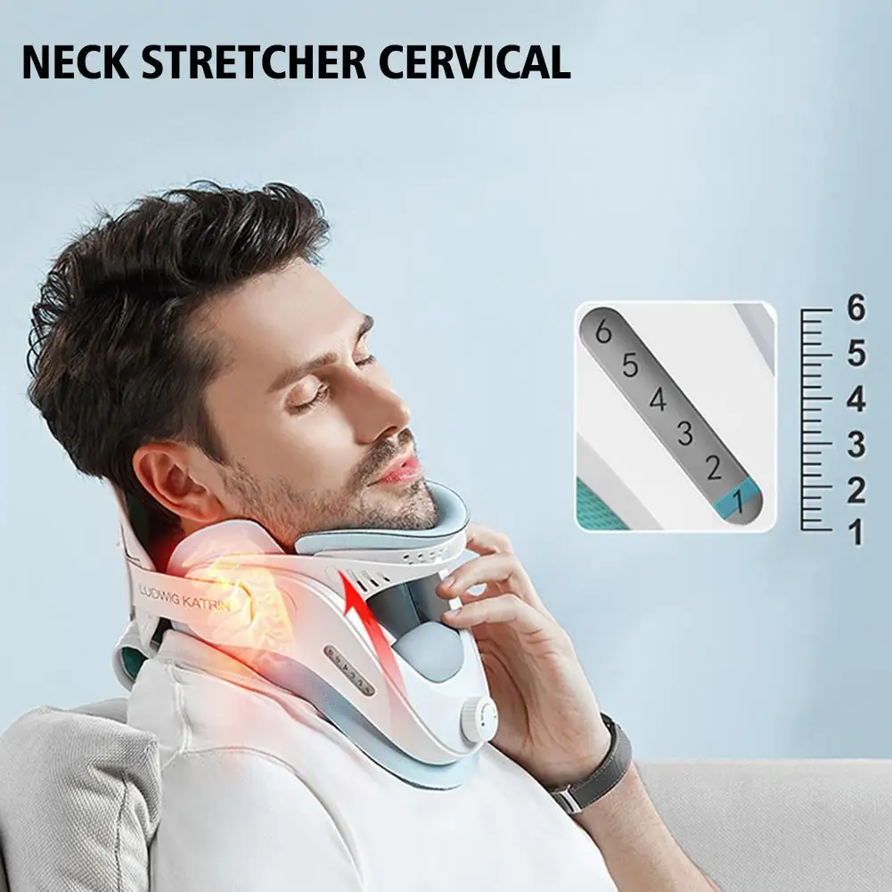 

Neck Traction Device Neck Retractor Support Inflatable Cervical Vertebra Tractor Stretching Brace Neck Stretcher Pain Relief