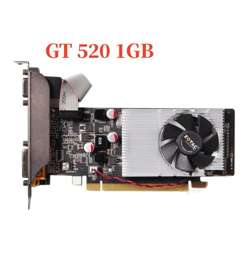 

OriginaL ZOTAC 210 1G N210 1GB Graphics Cards 64Bit GDDR3 Video Card for nVIDIA Geforce GPU Small Fan G210 GT210 Dvi VGA Used