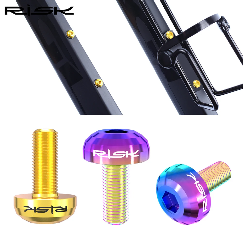 RISK M5x12mm Bike Bottle Holder Screw Bicycle Water Bottle Cage Bolts Black/titanium/colorful/gold Bicycle Accessories
RISK M5x12mm Bike Bottle Holder Screw Bicycle Water Bottle Cage Bolts Black/titanium/colorful/gold Bicycle Accessories