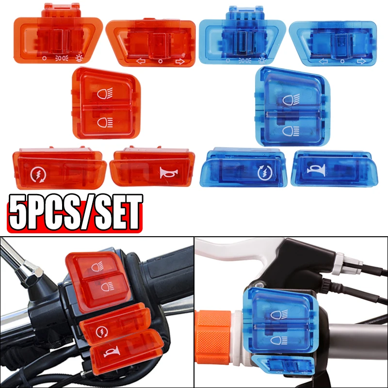 5PCS/SET Motorcycle Switch Parts Set Horn Light Turn Signal Light Far Near Light Button Switch Connector for Scooter Motorcycle
5PCS/SET Motorcycle Switch Parts Set Horn Light Turn Signal Light Far Near Light Button Switch Connector for Scooter Motorcycle