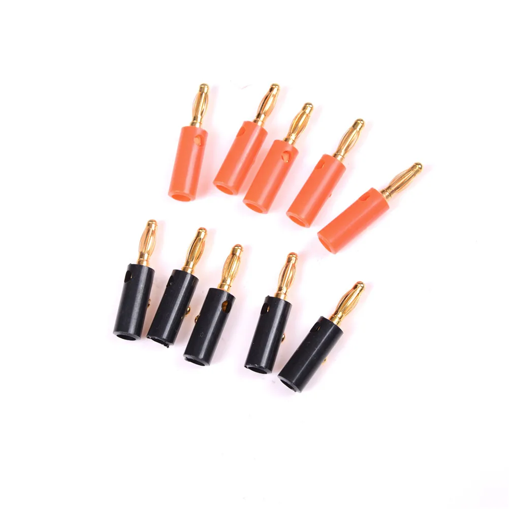 10pcs 4mm Audio Speaker Screw Banana Gold Plate Plugs Connectors Good Quality
10pcs 4mm Audio Speaker Screw Banana Gold Plate Plugs Connectors Good Quality