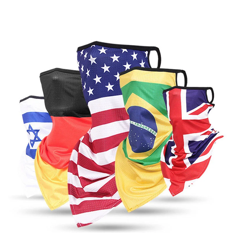 Riding Bandana Plus Size Sport Ice Silk Mask Hang Ear Triangle Face Tube Scarf Neck Gaiter Cover Peach Headband Race Hiking flag
Riding Bandana Plus Size Sport Ice Silk Mask Hang Ear Triangle Face Tube Scarf Neck Gaiter Cover Peach Headband Race Hiking flag