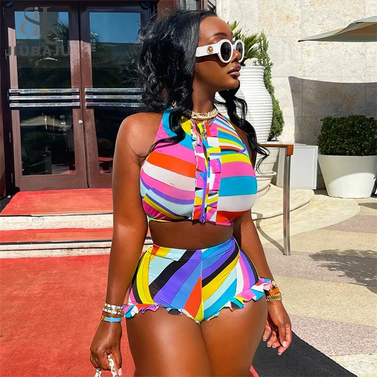 Summer Sexy Color Crop Top And Shorts Sets Club Outfit For Women 2023 Print Two Piece Sets Female New In Matching Sets
Summer Sexy Color Crop Top And Shorts Sets Club Outfit For Women 2023 Print Two Piece Sets Female New In Matching Sets