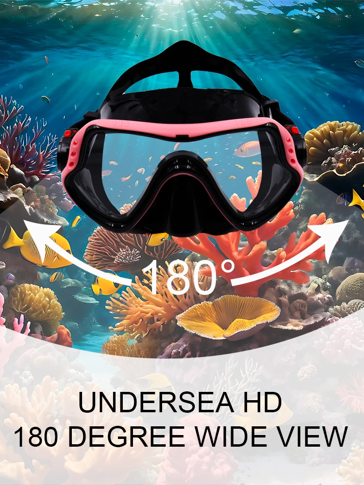 

Diving Mask Snorkeling Free-diving Masks Swimming Goggles Scuba Snorkel Silicone Skirt Adult Snorkeling Equipment