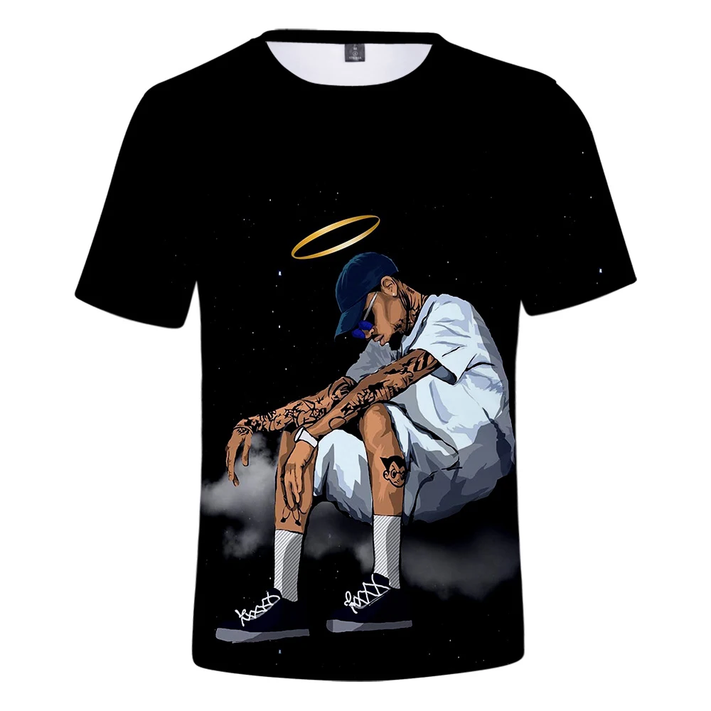 

2023 Hot Sale Singe Chris Brown 3D Printed Harajuku T Shirt Unisex Summer Short Sleeve T-shirt Casual Streetwear Oversize Top