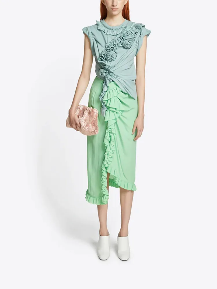 y2k summer three-dimensional pan floral pleated cotton short-sleeved T-shirt2023 loose versatile round neck Women top
y2k summer three-dimensional pan floral pleated cotton short-sleeved T-shirt2023 loose versatile round neck Women top