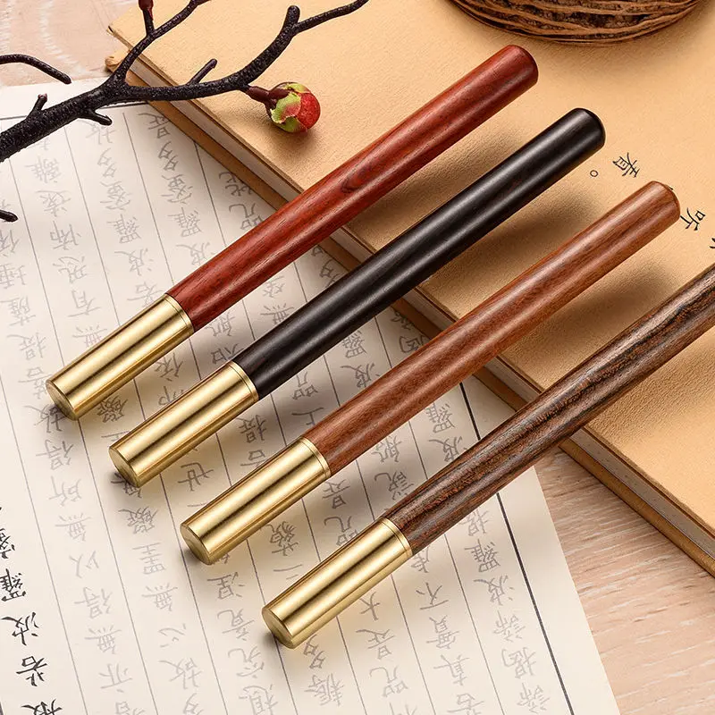 Wooden Ballpoint Pen Brass Writing Business Pen Nib Luxury Student plume Penna stilografica High Quality Decompress Stationery
Wooden Ballpoint Pen Brass Writing Business Pen Nib Luxury Student plume Penna stilografica High Quality Decompress Stationery