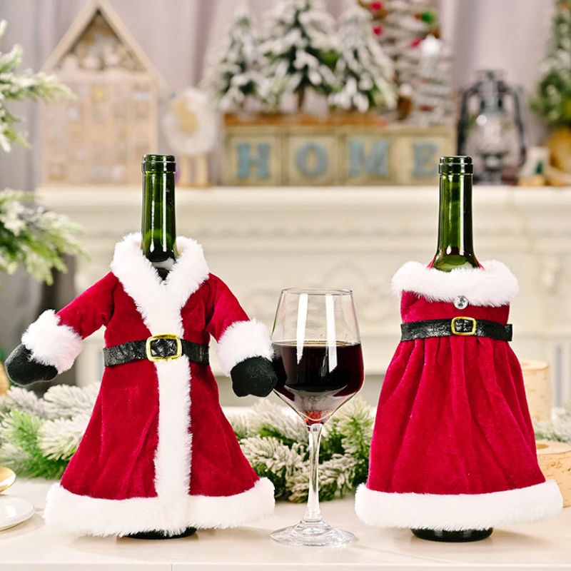 New Christmas Wine Gift Box Santa Claus Dress Bottle Cover Skirt Wine Bottle Decoration Red Wine Bag
New Christmas Wine Gift Box Santa Claus Dress Bottle Cover Skirt Wine Bottle Decoration Red Wine Bag