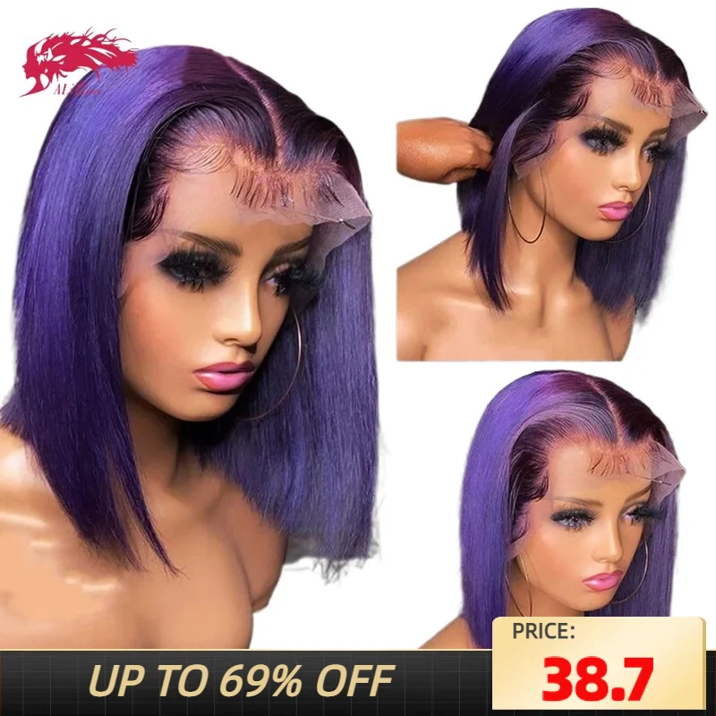 Ali Queen 13x4 Короткие парики боб фиолетовые 180% плотные прозрачные кружевные предварительно выщипанные человеческие волосы кружевные передние парики боб для женщин
Ali Queen 13x4 Короткие парики боб фиолетовые 180% плотные прозрачные кружевные предварительно выщипанные человеческие волосы кружевные передние парики боб для женщин