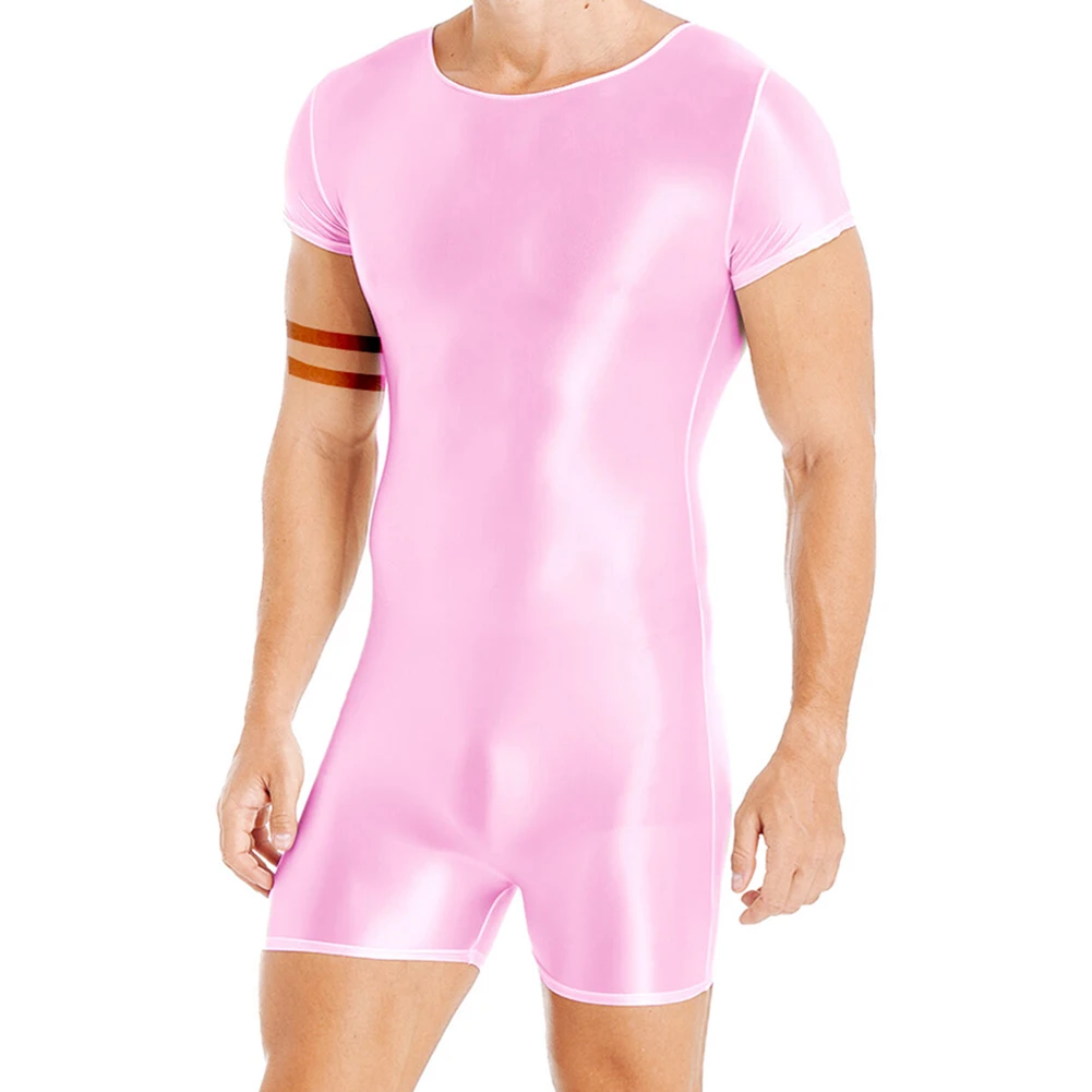Mens Glossy Bodysuit Stretchy Smooth Jumpsuits One-piece Swimwear Tight Short Sleeve Leotard Summer Sport Yoga Wear Pantyhose
Mens Glossy Bodysuit Stretchy Smooth Jumpsuits One-piece Swimwear Tight Short Sleeve Leotard Summer Sport Yoga Wear Pantyhose