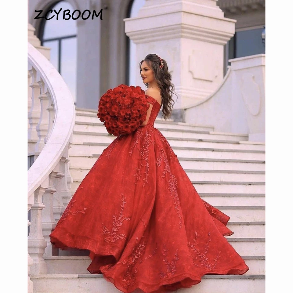 Luxury Red V-Neck Off The Shoulder Appliques Wedding Dress 2023 Ball Gown Floor Length Sweep Train Custom Made Bridal Gown
Luxury Red V-Neck Off The Shoulder Appliques Wedding Dress 2023 Ball Gown Floor Length Sweep Train Custom Made Bridal Gown