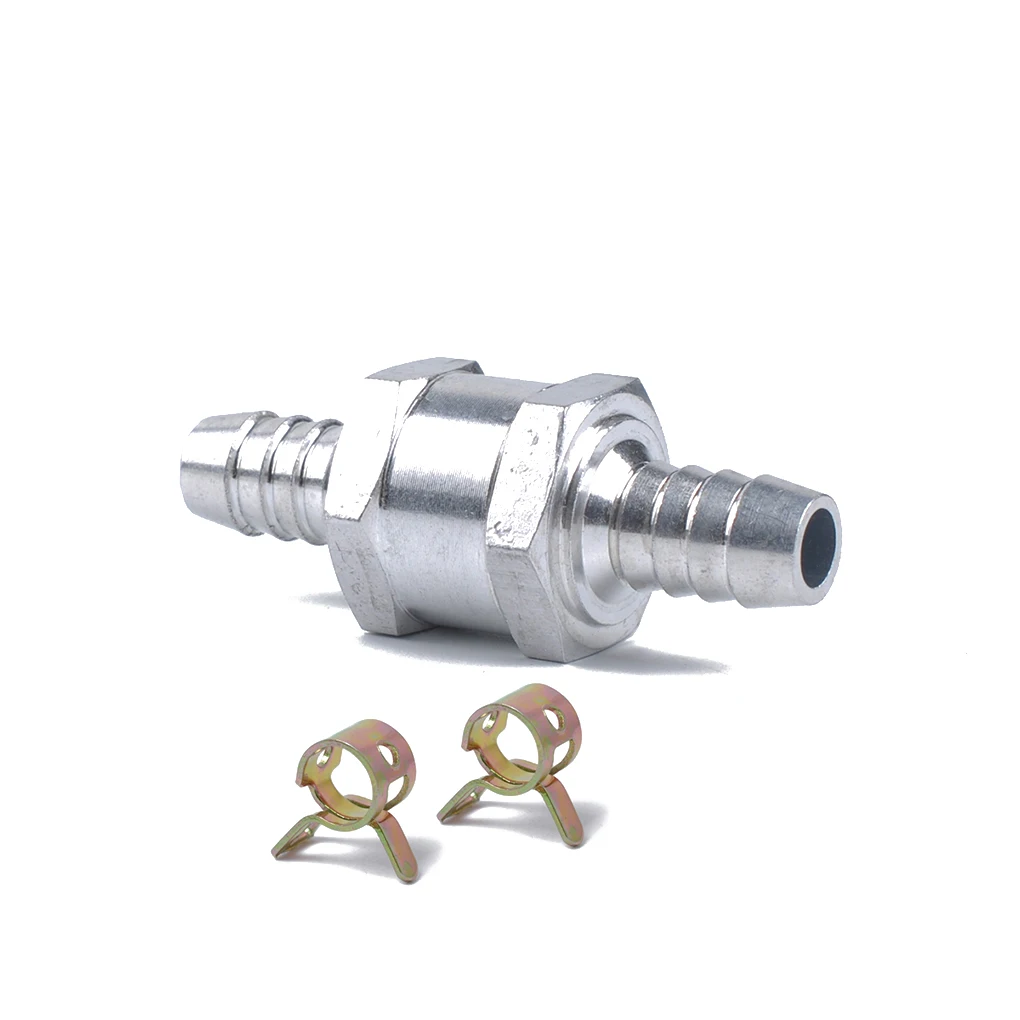 3PCS Set 8MM 5 16 Aluminium Alloy Fuel Non Return Check Valve One Way Petrol Diesel w 12mm Spring Clip
3PCS Set 8MM 5 16 Aluminium Alloy Fuel Non Return Check Valve One Way Petrol Diesel w 12mm Spring Clip