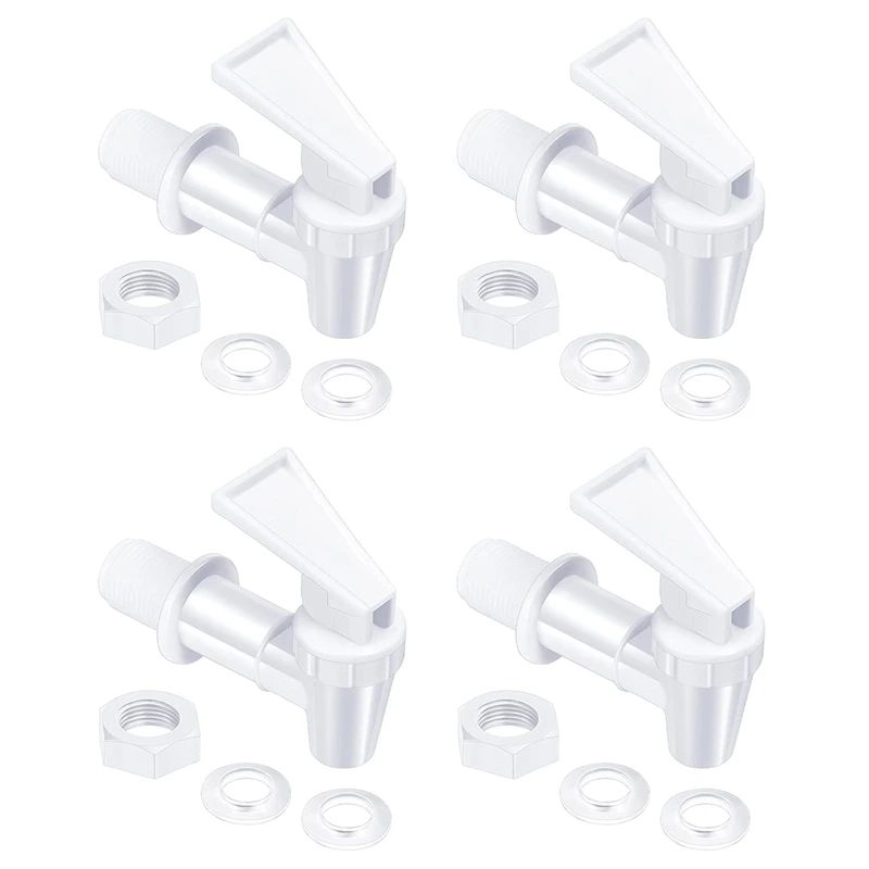 4 Pieces Replacement Cooler Faucet Water Bottle Jug, Dispenser Tap Set, Reusable Spigot Spout Water Beverage Dispenser
4 Pieces Replacement Cooler Faucet Water Bottle Jug, Dispenser Tap Set, Reusable Spigot Spout Water Beverage Dispenser