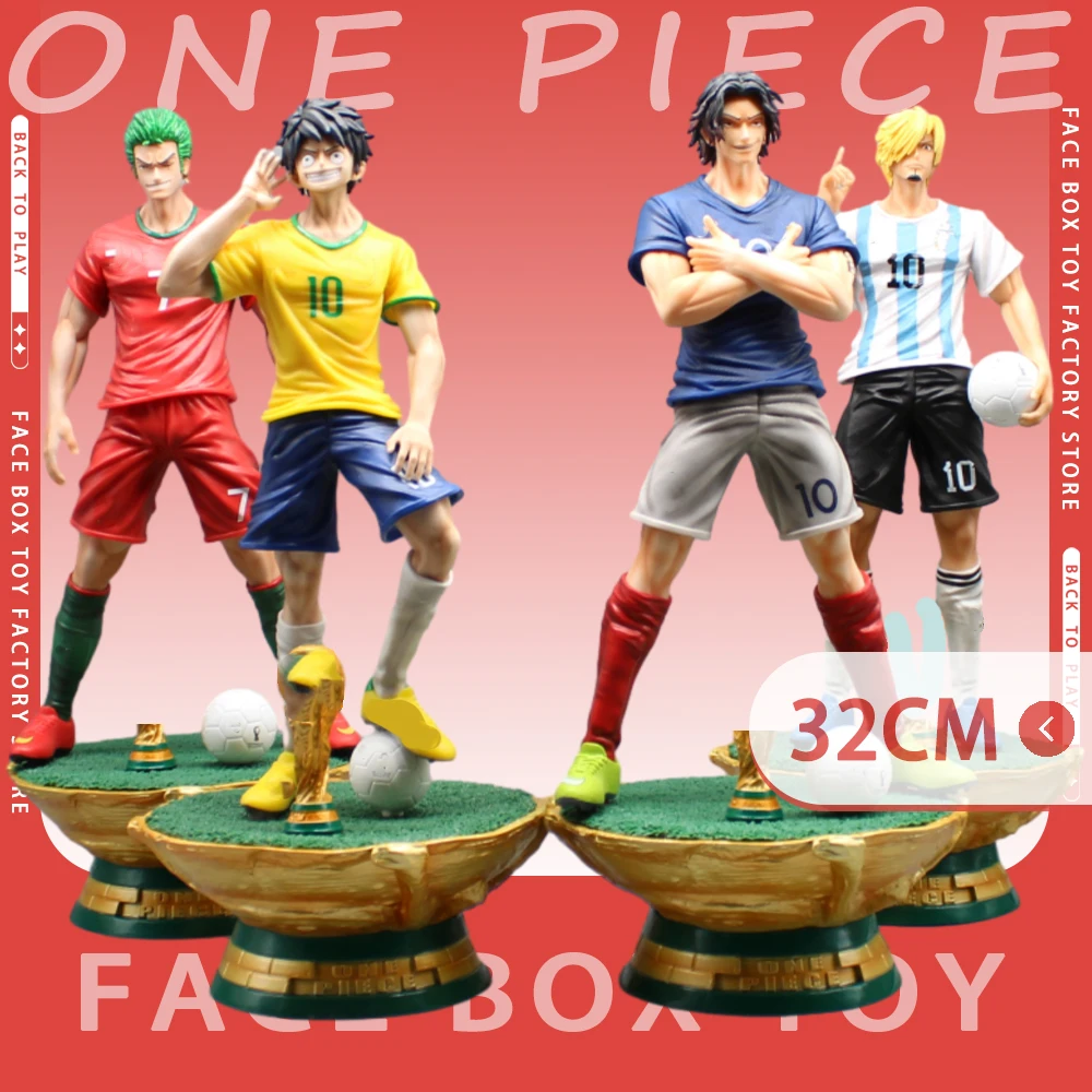 32cm One Piece Anime Figures Luffy Zoro Action Figure Sanji Ace Cos Football Star Figurine PVC Model Collectible Christmas Gifts
32cm One Piece Anime Figures Luffy Zoro Action Figure Sanji Ace Cos Football Star Figurine PVC Model Collectible Christmas Gifts