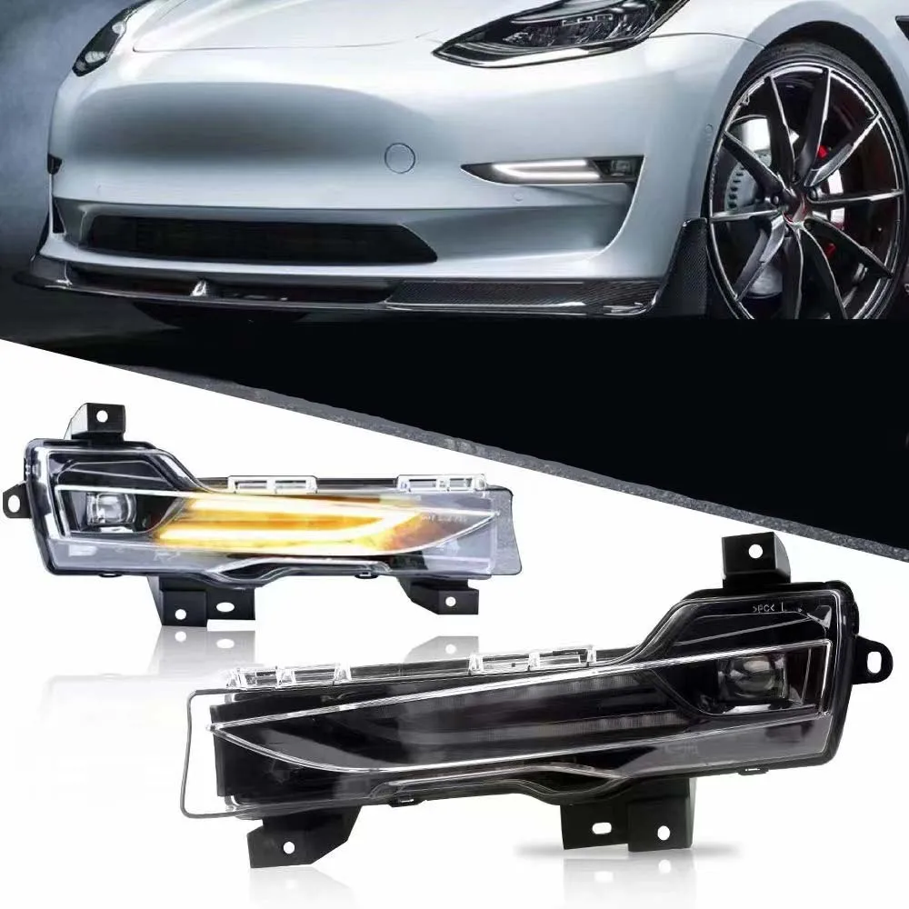 

Фонарь для переднего бампера, противотуманный фонарь, сигнал поворота, дневной свет, модель Tesla 3, модель Y 2017, 2018, 2019, 2020, 2021, 2022