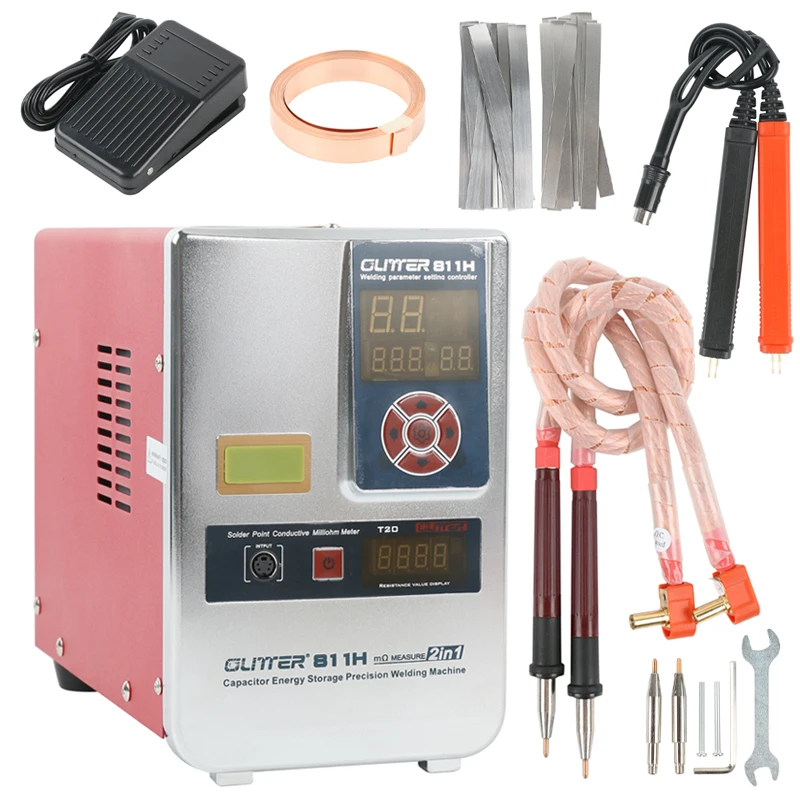 811H High Power Spot Welder 18650 Battery Packing Resistance Measure 42KW 36KW in 1 Capacltor Energy Stortage Welding Machine
811H High Power Spot Welder 18650 Battery Packing Resistance Measure 42KW 36KW in 1 Capacltor Energy Stortage Welding Machine
