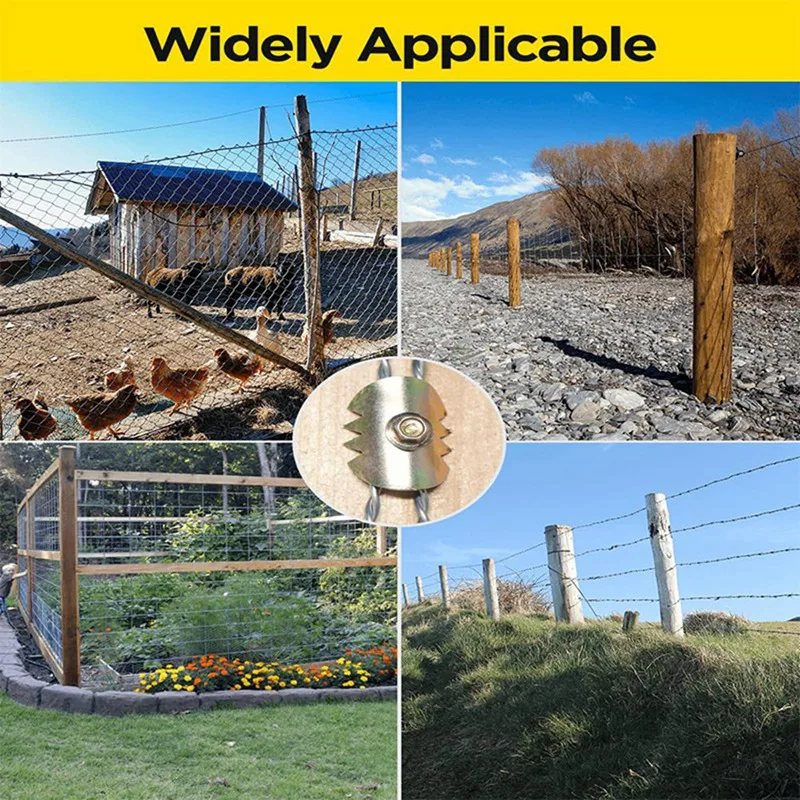 50 PCS Fence Wire Staples Anti Slip Fence Staples As Shown Galvanized Fence Wire Fasteners For Softwood, Reusable Fence Nails
50 PCS Fence Wire Staples Anti Slip Fence Staples As Shown Galvanized Fence Wire Fasteners For Softwood, Reusable Fence Nails