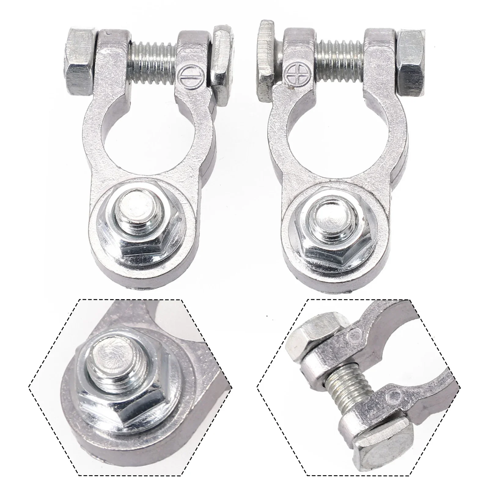 2Pc Positive&Negative Pole Car Battery Terminal Clamp Clip Connector Screw Connector Battery Terminal Clamps Connector Clips Kit
2Pc Positive&Negative Pole Car Battery Terminal Clamp Clip Connector Screw Connector Battery Terminal Clamps Connector Clips Kit