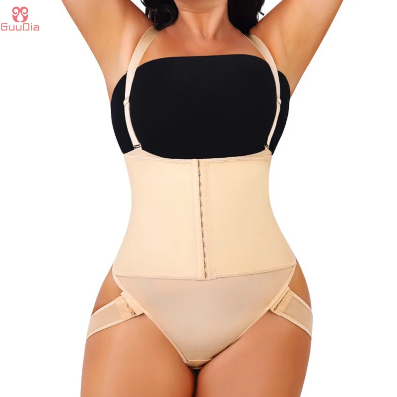 

GUUDIA Adjustable Shoulder Straps Tummy Control Butt Lifting Shaper Panties Open Crotch Shapewear Anti Slip Body Shapers Sexy