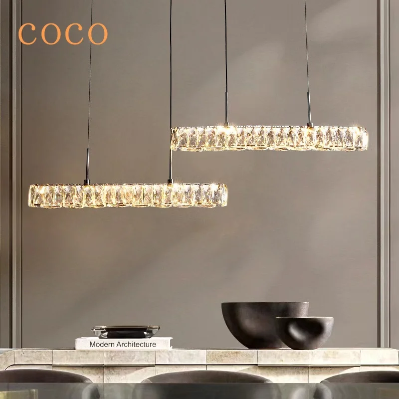 Modern Word Simple Creative Personality Luxury Crystal Hanging Light Gold Chrome Metal Radar Dining Room Long Chandelier Kitchen 
Modern Word Simple Creative Personality Luxury Crystal Hanging Light Gold Chrome Metal Radar Dining Room Long Chandelier Kitchen