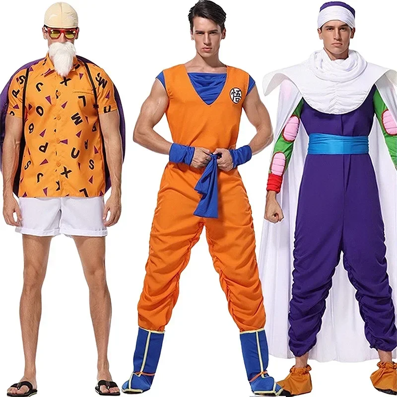 Anime Character Goku Master Roshi and Piccolo Cosplay Costume Adult Man Set Superhero Carnival Role Play Dress Up
Anime Character Goku Master Roshi and Piccolo Cosplay Costume Adult Man Set Superhero Carnival Role Play Dress Up