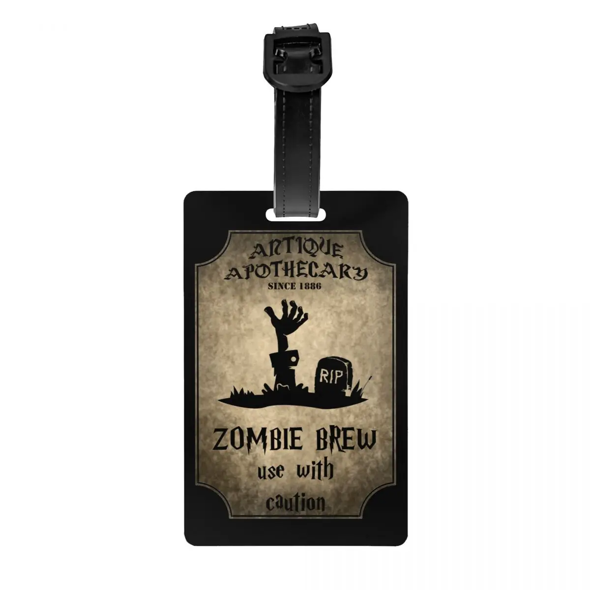 Halloween Zombie Brew Luggage Tag Gothic Witch Occult Witchcraft Suitcase Baggage Privacy Cover ID Label
Halloween Zombie Brew Luggage Tag Gothic Witch Occult Witchcraft Suitcase Baggage Privacy Cover ID Label