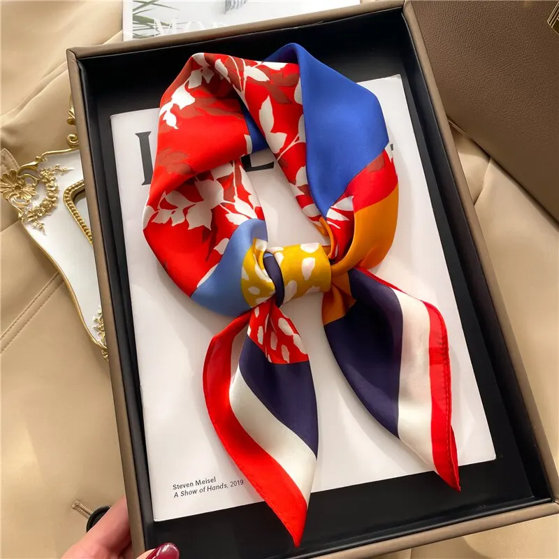 Luxury Satin Silk Square Scarf for Women Design Hair Ribbon Neckerchief Bandana Female Hijab Headband Wrist Wraps Shawl 5 Mallzona Se5d8e6bfb5014285a05c383b9beaa0a9M Luxury Satin Silk Square Scarf for Women Design Hair Ribbon Neckerchief Bandana Female Hijab Headband Wrist Wraps Shawl Mallzona