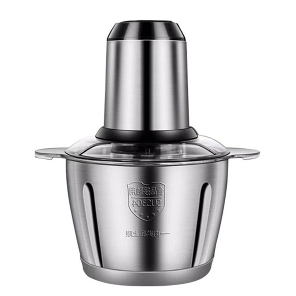 Meat Grinder 2L Stainless Steel Electrical Food Processor Blender Mixer Machine for Kitchen Fruits Garlic Nuts, EU Plug
Meat Grinder 2L Stainless Steel Electrical Food Processor Blender Mixer Machine for Kitchen Fruits Garlic Nuts, EU Plug