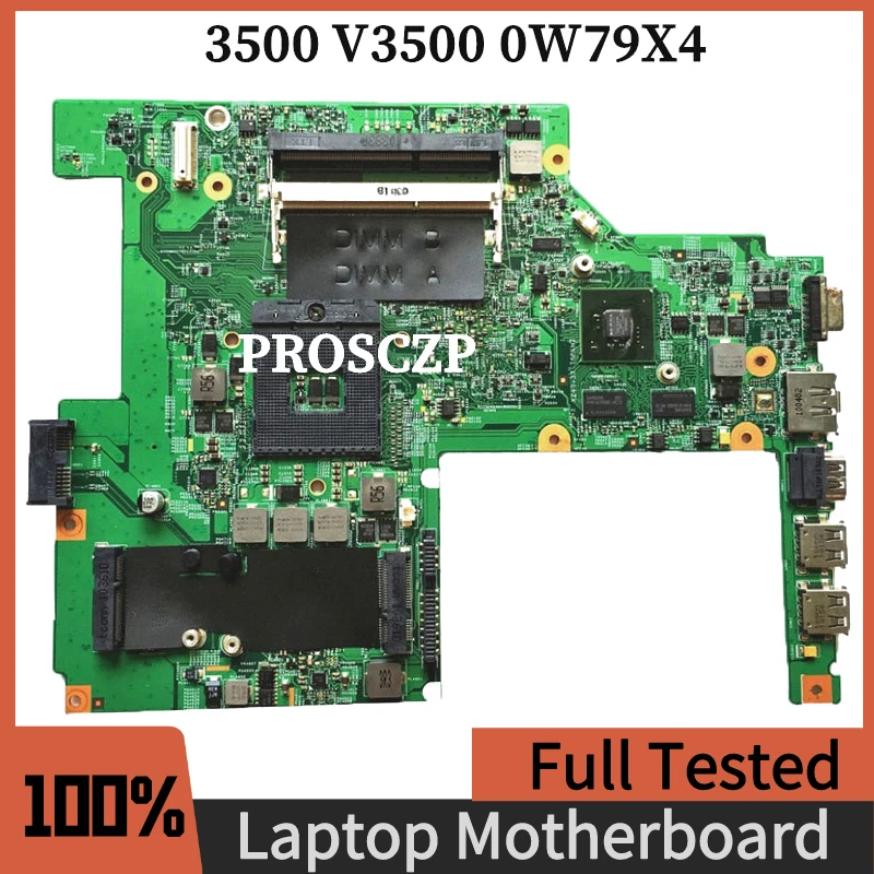 

0W79X4 Free Shipping High Quality Mainboard For Dell 3500 V3500 Laptop Motherboard DDR3 100% Full Tested Working Well