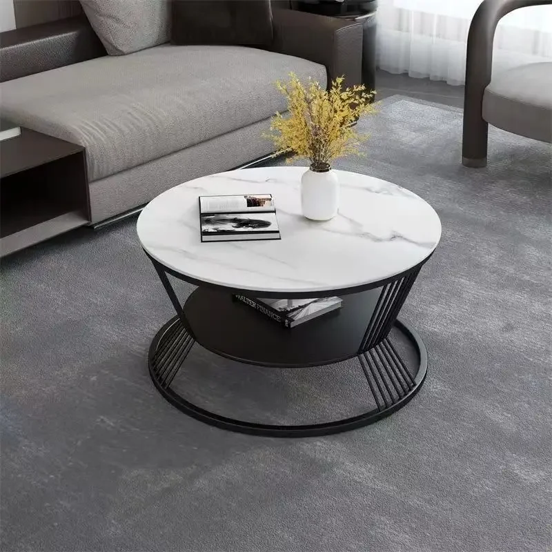 Circular Luxury Coffee Table Modern Nordic Living Room Simple Creative Coffee Table High Quality Elegant Mesinha Home Furniture
Circular Luxury Coffee Table Modern Nordic Living Room Simple Creative Coffee Table High Quality Elegant Mesinha Home Furniture