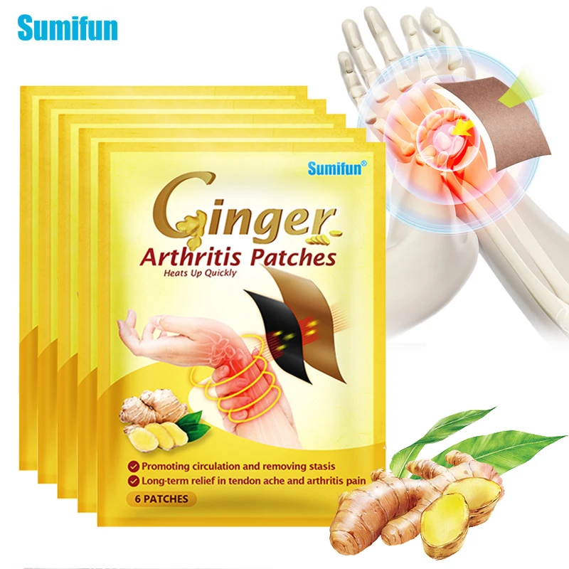 12/24/30Pcs Sumifun Ginger Tenosynovitis Patches Tendon Sheath Hand Wrist Pain Relief Sticker Rheumatoid Arthritis Ache Plaster
12/24/30Pcs Sumifun Ginger Tenosynovitis Patches Tendon Sheath Hand Wrist Pain Relief Sticker Rheumatoid Arthritis Ache Plaster
