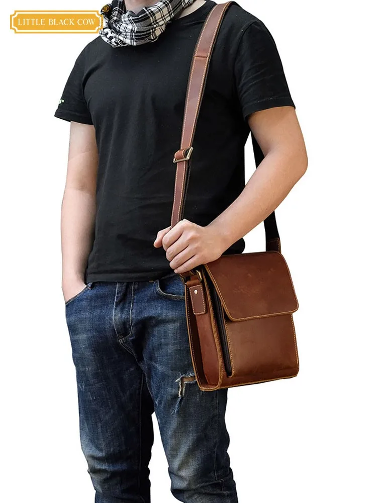 Men Vintage Cowhide Genuine Leather Shoulder Bag Business Casual Work Messenger Bags Man Retro Flap Sling Envelope Crossbody Bag
Men Vintage Cowhide Genuine Leather Shoulder Bag Business Casual Work Messenger Bags Man Retro Flap Sling Envelope Crossbody Bag
