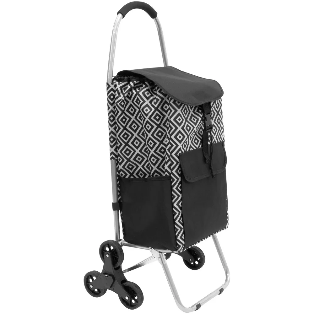 Stair Climber Shopping Cart with Bag | 55 LBS Capacity | Detachable Bag,Trolley,Folding Cart,Folding Cart With Wheels
Stair Climber Shopping Cart with Bag | 55 LBS Capacity | Detachable Bag,Trolley,Folding Cart,Folding Cart With Wheels