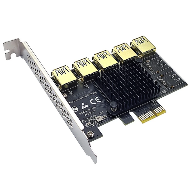 PCI-E 1X к 5 PCI-E адаптер карты PCI-E слот USB3.0 графическая карта, совместимая с интерфейсом X4 X8 X16 для майнинга BTC
PCI-E 1X к 5 PCI-E адаптер карты PCI-E слот USB3.0 графическая карта, совместимая с интерфейсом X4 X8 X16 для майнинга BTC
