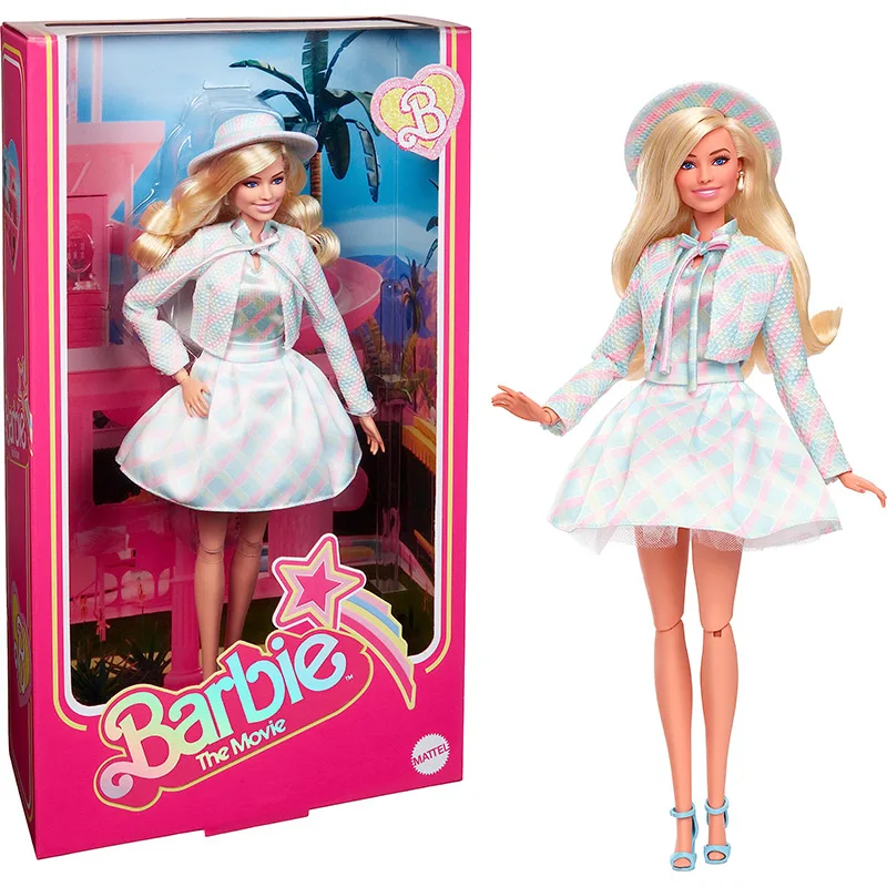 2023 Barbie The Movie Doll Wearing Blue Plaid Matching Set with Matching Hat and Jacket Collectible Toy for Girls Gift HRF26
2023 Barbie The Movie Doll Wearing Blue Plaid Matching Set with Matching Hat and Jacket Collectible Toy for Girls Gift HRF26