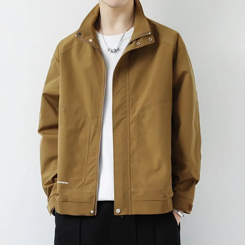 2024 Spring Autumn Jackets Men Fashion Man Windbreaker Coat Solid Color Y2k Vintage Jacket Outdoor Cargo Coat Khaki Black Coats
2024 Spring Autumn Jackets Men Fashion Man Windbreaker Coat Solid Color Y2k Vintage Jacket Outdoor Cargo Coat Khaki Black Coats