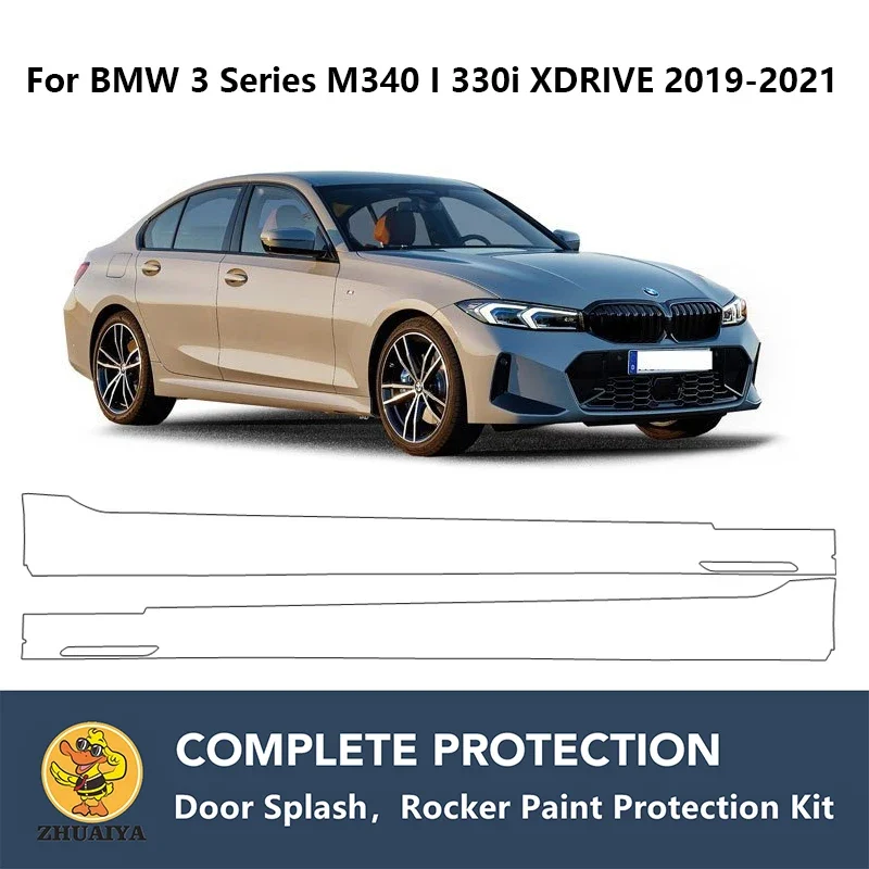 PreCut Rocker Panels Paint Protection Clear Bra Guard Kit TPU PPF For BMW 3 Series M340 I 330i XDRIVE 2019-2021
PreCut Rocker Panels Paint Protection Clear Bra Guard Kit TPU PPF For BMW 3 Series M340 I 330i XDRIVE 2019-2021