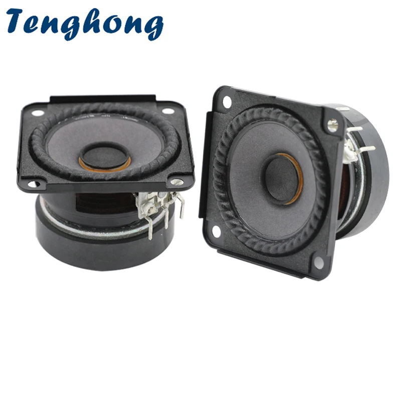 

Tenghong 2pcs 2.75 Inch 4 Ohm 30W Full Range Speaker Ripple Folded Edge Full Frequency Loudspeaker Large Magnetic For Amps Sound