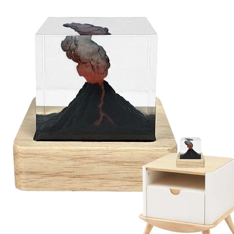 Вулканическая лампа для дома, ночник из вулканической смолы с кубом для сна, освещенное украшение для кабинета, гостиной, ванной комнаты 
Вулканическая лампа для дома, ночник из вулканической смолы с кубом для сна, освещенное украшение для кабинета, гостиной, ванной комнаты