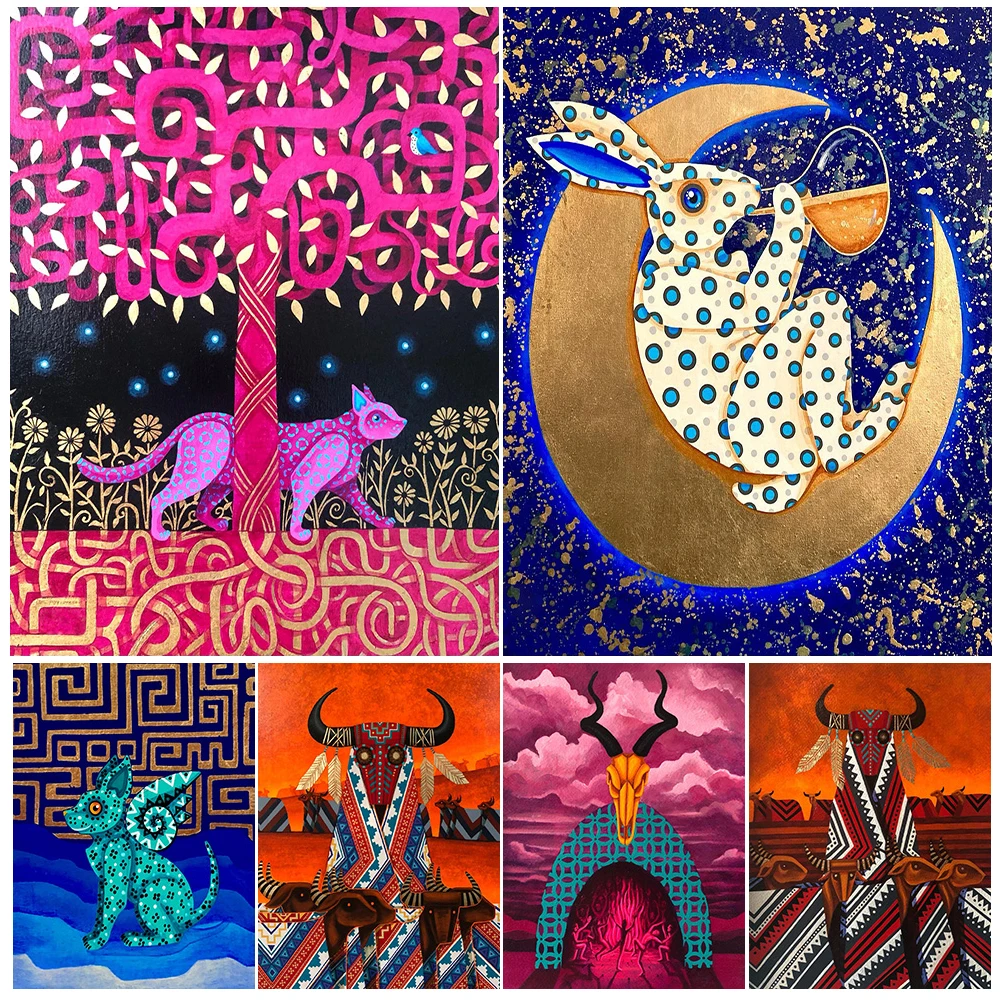 Cheetah,Flying,Cat,Bull Head,Animal Shaman Abstract Wall Art Canvas Painting Surreal Fantasy Creature Art Poster And Print Decor
Cheetah,Flying,Cat,Bull Head,Animal Shaman Abstract Wall Art Canvas Painting Surreal Fantasy Creature Art Poster And Print Decor