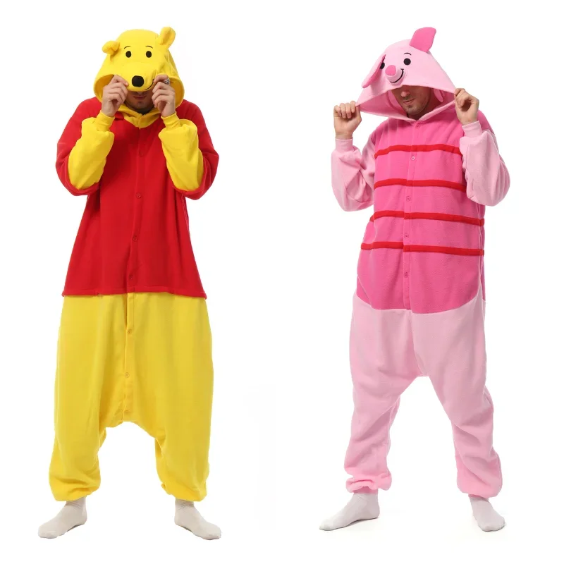 

Kigurumi onesie cartoon pig pajamas for adult women men animal pyjamas homewear Halloween cosplay party costume XXL