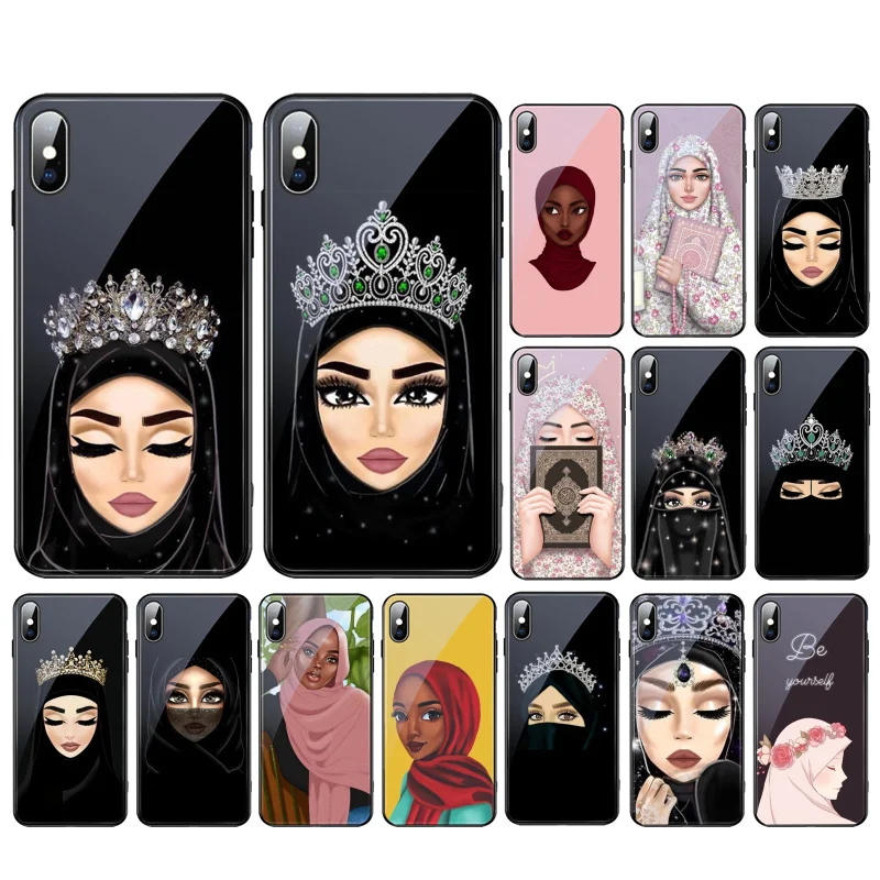 Muslim Islamic Gril Woman Crown Glass phone case For iPhone 15 14 13 Pro Max 12 11 Pro Max XS SE2 Mobile Phone Case Funda
Muslim Islamic Gril Woman Crown Glass phone case For iPhone 15 14 13 Pro Max 12 11 Pro Max XS SE2 Mobile Phone Case Funda