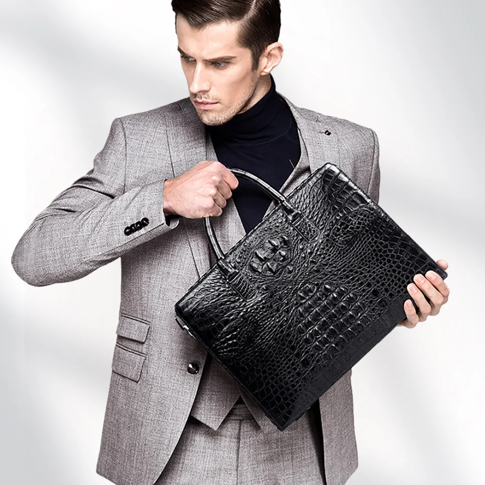 2022 New Luxury Crocodile Skin Men's Briefcase Genuine Leather Code Lock Business Man Bag Large Capacity Document Handbag 45
2022 New Luxury Crocodile Skin Men's Briefcase Genuine Leather Code Lock Business Man Bag Large Capacity Document Handbag 45