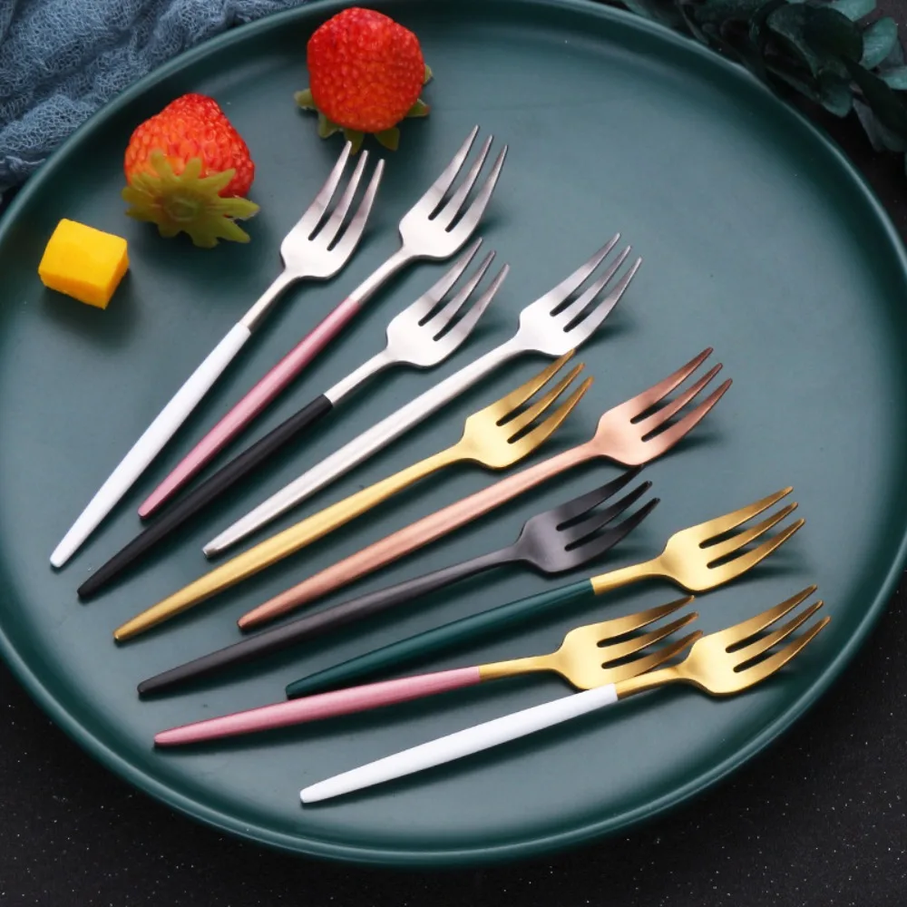 Stainless Steel Small Fruit Fork Set Gold Dessert Fork Cutlery For Cake Snack 1Pc Salad Tea Fork Dinnerware Kitchen Utensils
Stainless Steel Small Fruit Fork Set Gold Dessert Fork Cutlery For Cake Snack 1Pc Salad Tea Fork Dinnerware Kitchen Utensils