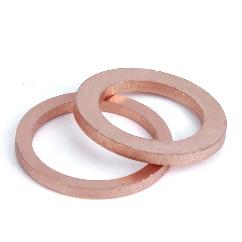 

M11 M12 M13 M14 M15 M16 M17 M18 M20 M22 M40 M50 Brass Copper Sealing Boat Crush Washer Flat Gasket Ring Sump Plug 0.5mm