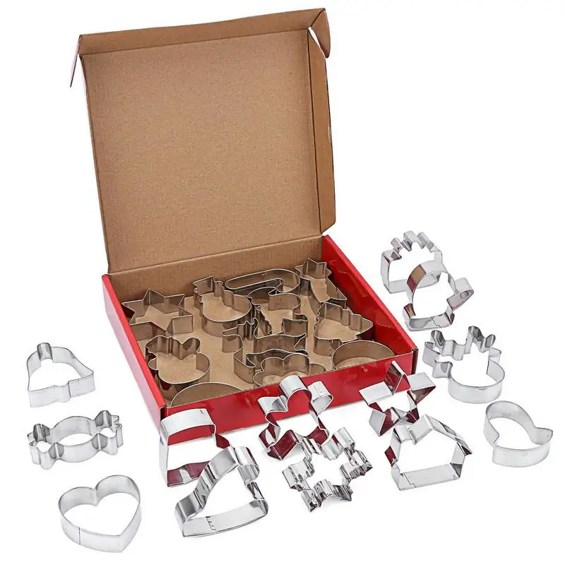 Metal Christmas Cookie Cutters 24 Pieces Stainless Steel Non-Stick Christmas Biscuit Molds Set Durable Non-Stick Holiday Cookie
Metal Christmas Cookie Cutters 24 Pieces Stainless Steel Non-Stick Christmas Biscuit Molds Set Durable Non-Stick Holiday Cookie