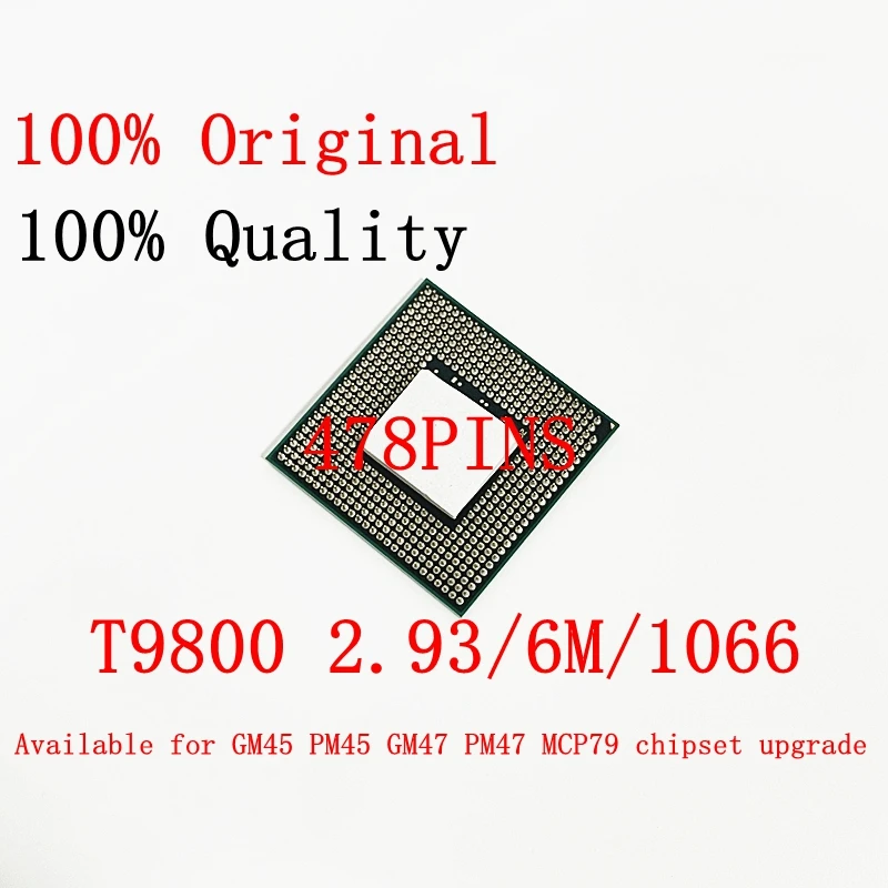 Процессор для ноутбука Core 2 Duo T9800 2,93/6M/1066, процессор для ноутбука PGA 478, 100% исправно работающий процессор
Процессор для ноутбука Core 2 Duo T9800 2,93/6M/1066, процессор для ноутбука PGA 478, 100% исправно работающий процессор