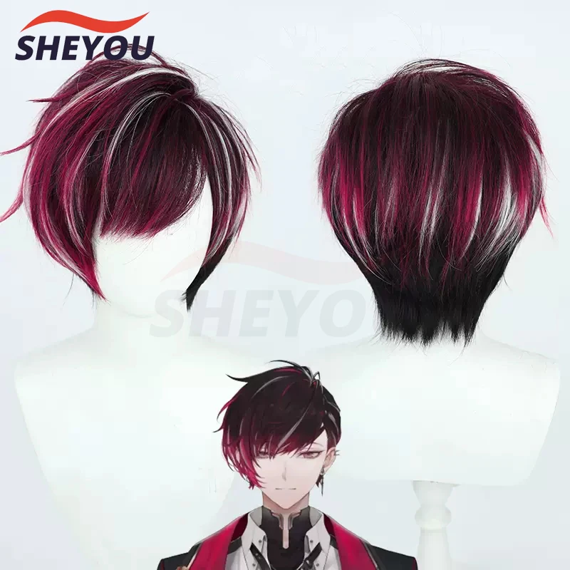 Vtuber NIJISANJI Ver Vermillion Cosplay Wig Hololive Vtuber Short Heat Resistant Synthetic Hair Halloween Wigs + Wig Cap
Vtuber NIJISANJI Ver Vermillion Cosplay Wig Hololive Vtuber Short Heat Resistant Synthetic Hair Halloween Wigs + Wig Cap